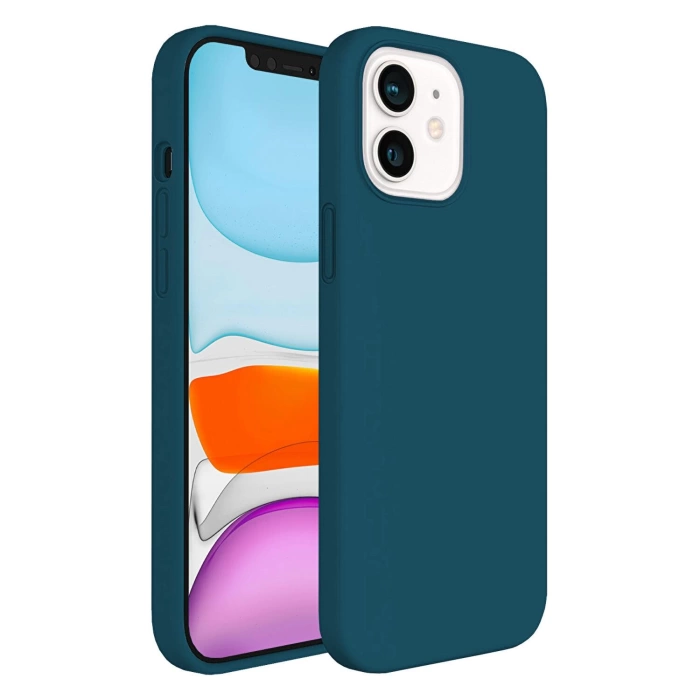 İphone Silikon Case Mikrofiber İç Arka Koruma Telefon Kılıfı