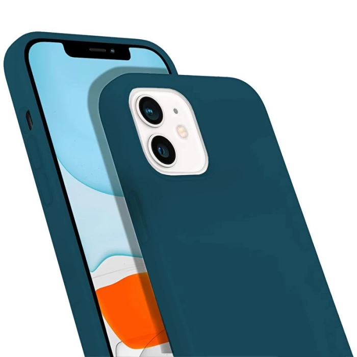 İphone Silikon Case Mikrofiber İç Arka Koruma Telefon Kılıfı