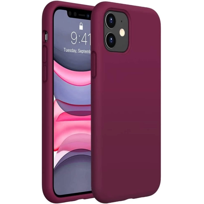 İphone Silikon Case Mikrofiber İç Arka Koruma Telefon Kılıfı