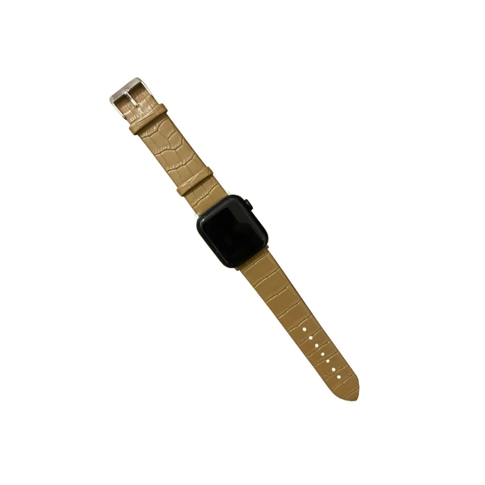 İphone Watch Deri Kopçalı Kordon (42-44-45 mm Uyumlu)