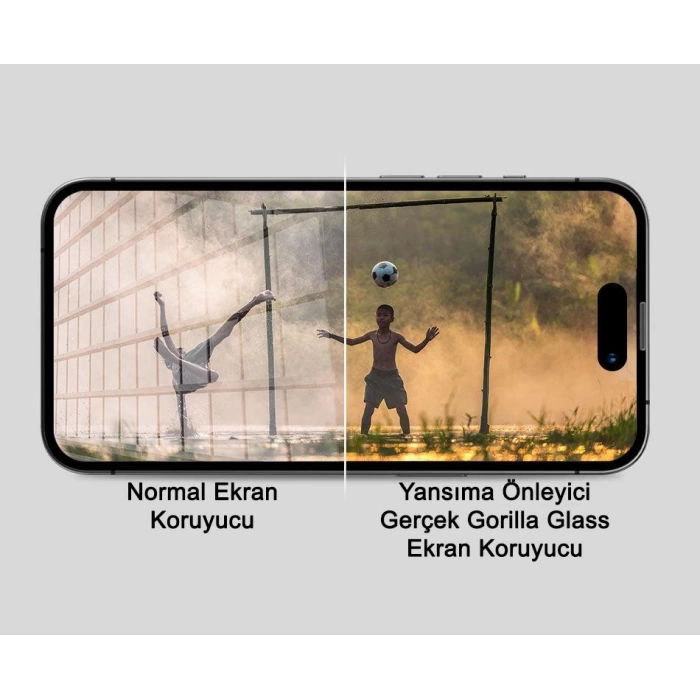 Joyroom İphone 16 Pro Anti-Reflection Gerçek Gorilla Glass Cam Ekran Koruyucu