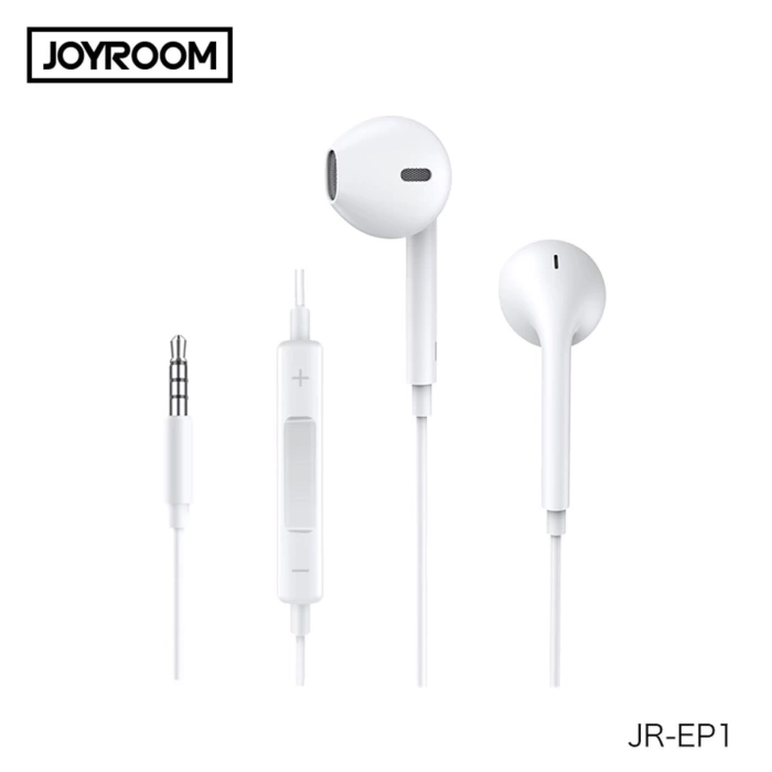 Joyroom JR-EP1 1.2m 3.5mm Mikrofonlu Kulak içi Kulaklık iPhone, iPad