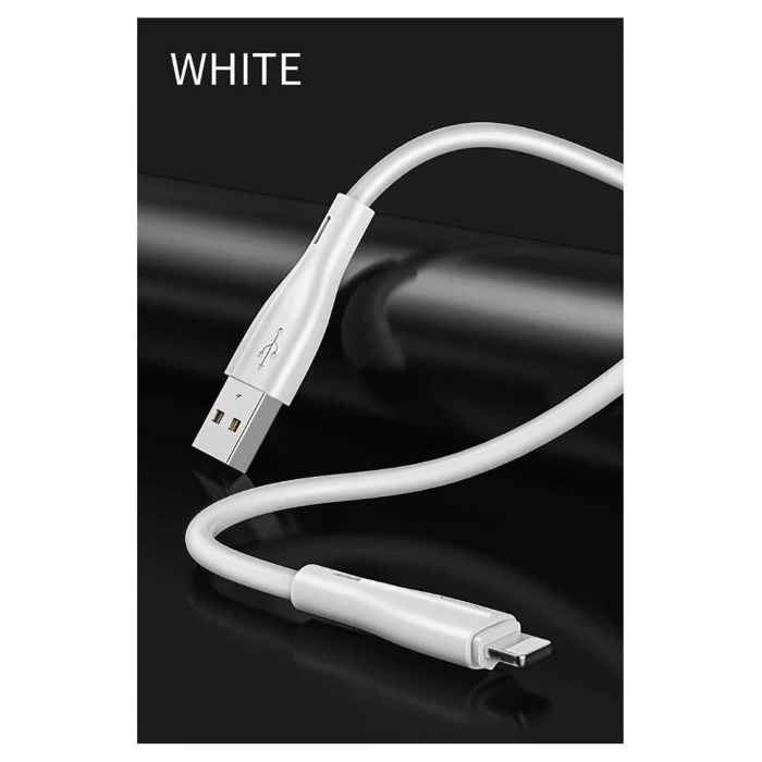 Joyroom S-M405 2.4A İphone Lightning Şarj ve Data Kablosu PVC 1M Beyaz