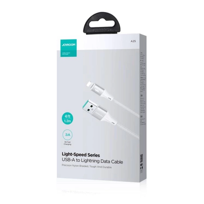 Joyroom Usb-Lighting Metal Hızlı Şarj Ve Data Kablo 3 Amper 2 Metre