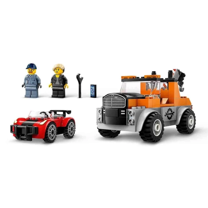 LEGO City Çekici Kamyon ve Spor Araba Tamiri 60435