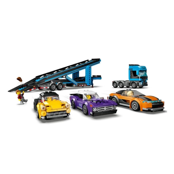 LEGO City Spor Arabalı Araç Taşıma Kamyonu 60408