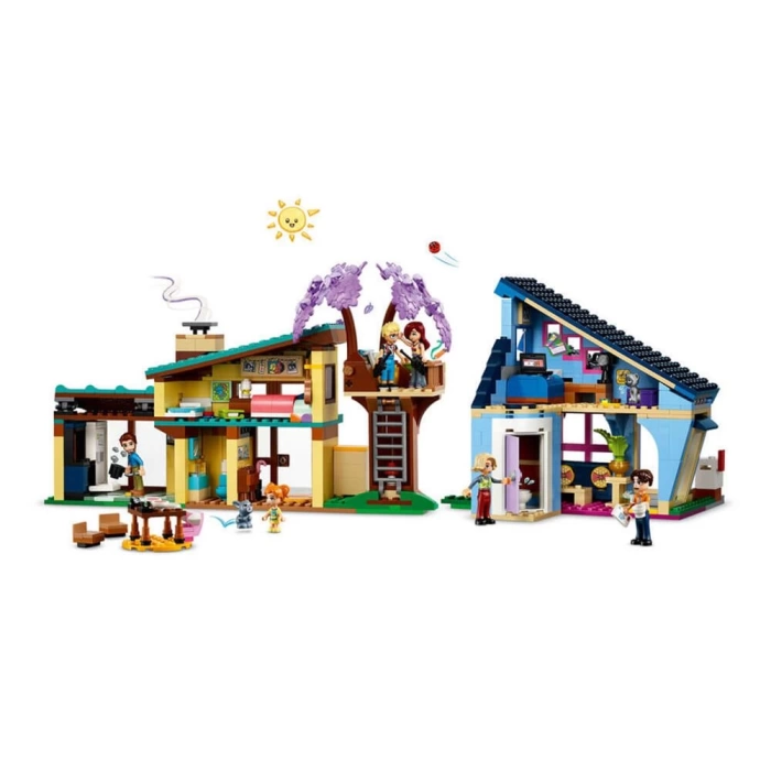 LEGO Friends Olly ve Paisleynin Aile Evleri 42620