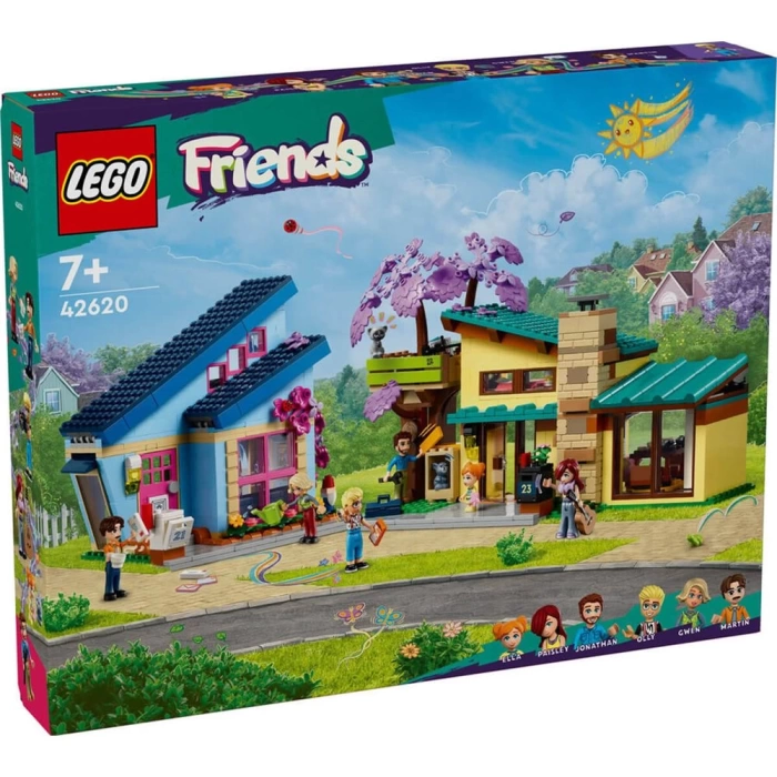 LEGO Friends Olly ve Paisleynin Aile Evleri 42620