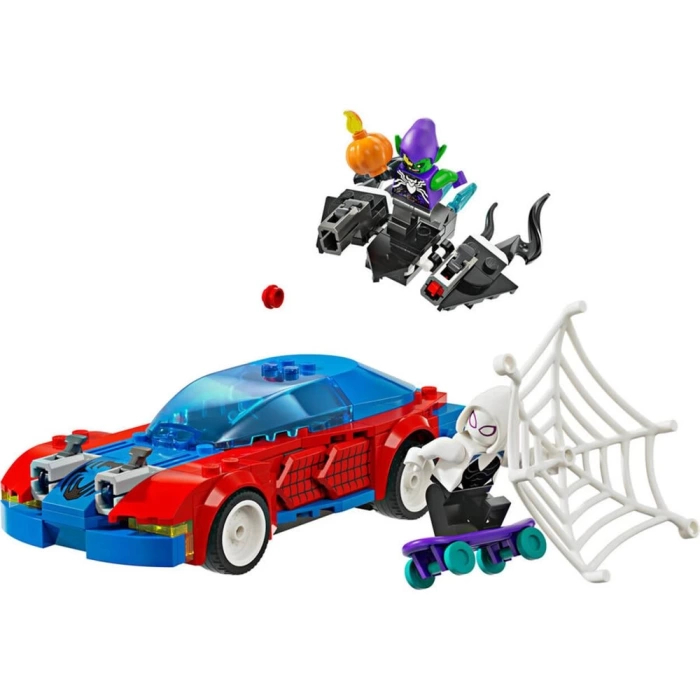 LEGO Marvel Örümcek Adam Yarış Arabası ve Venom Green Goblin 7627