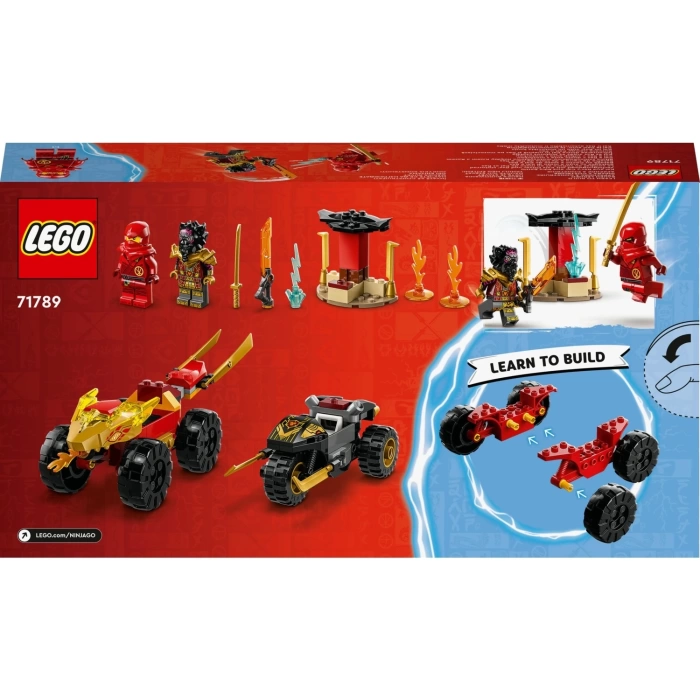 LEGO Ninjago Kai ve Rasın Araba ve Motosiklet Savaşı 71789 - 103 Parça