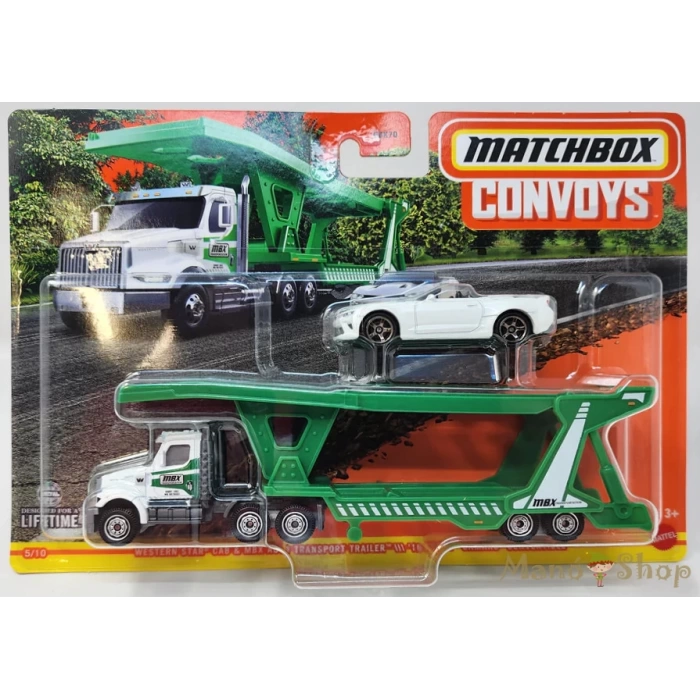 Matchbox Convoys - Western Star Cab & MBX Auto Transporter Trailer  16 Chevy Camaro Convertible-HLM84