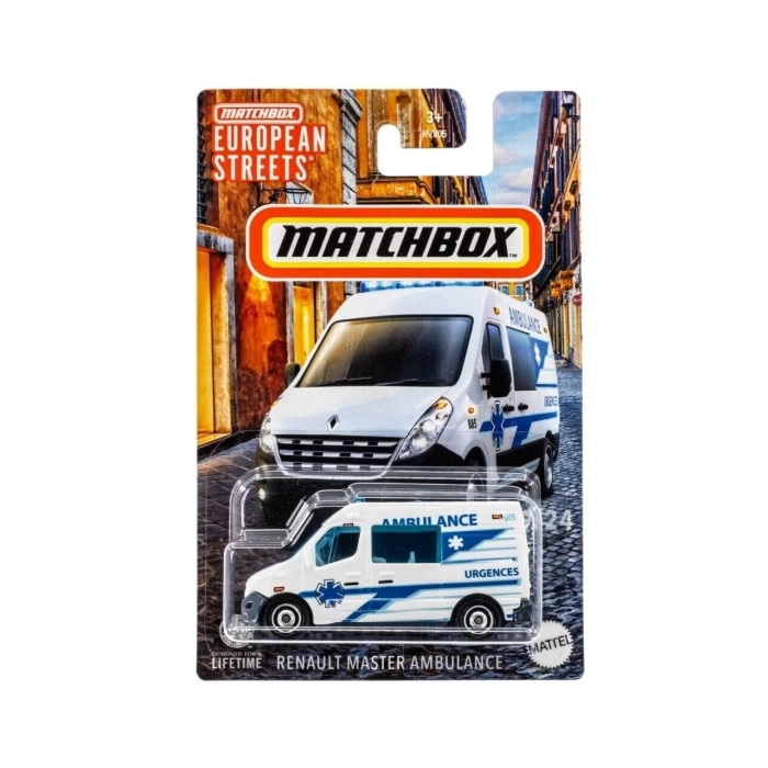 Matchbox European Streets Renault Master Ambulance - HVV43