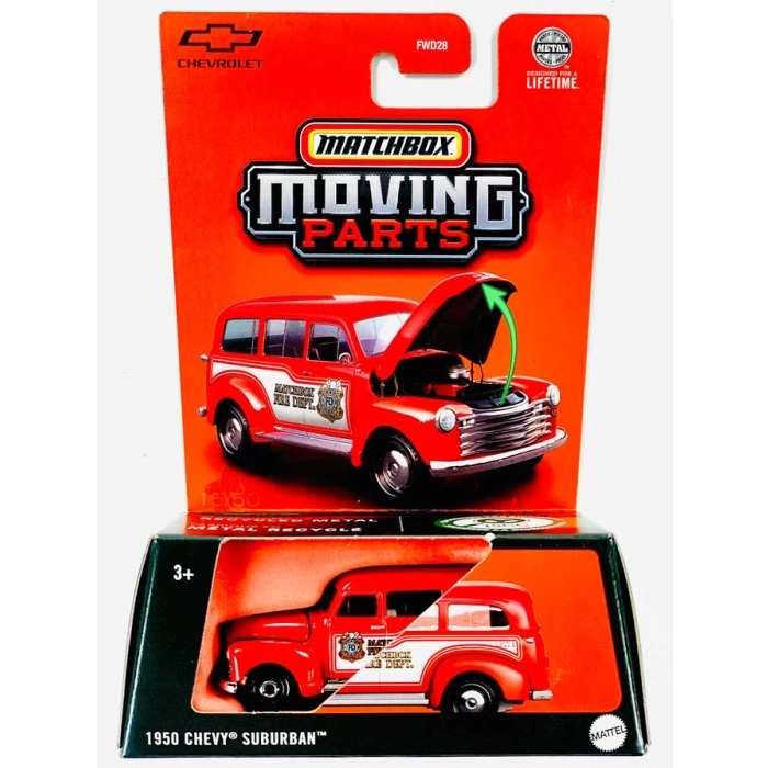 Matchbox Moving Parts 1:64 1950 Chevy Suburban- JBW89