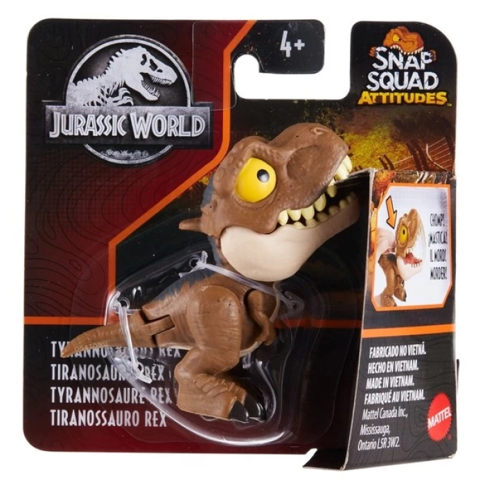 Mattel Jurassic World Snap Squad Attitudes Tyrannosaurus GXW62