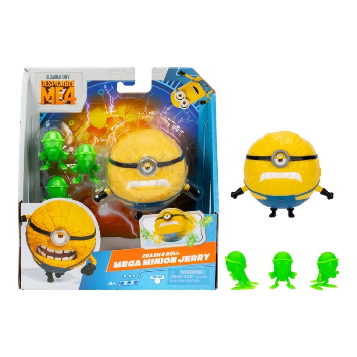 Minions Aksiyon Figürü 10 Cm 59277 Crash & Roll Mega Minion Jerry