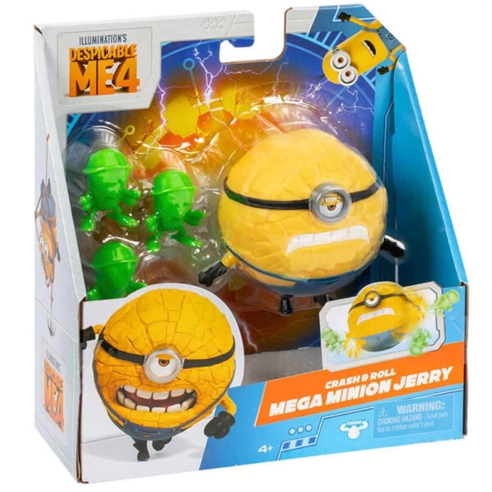 Minions Aksiyon Figürü 10 Cm 59277 Crash & Roll Mega Minion Jerry