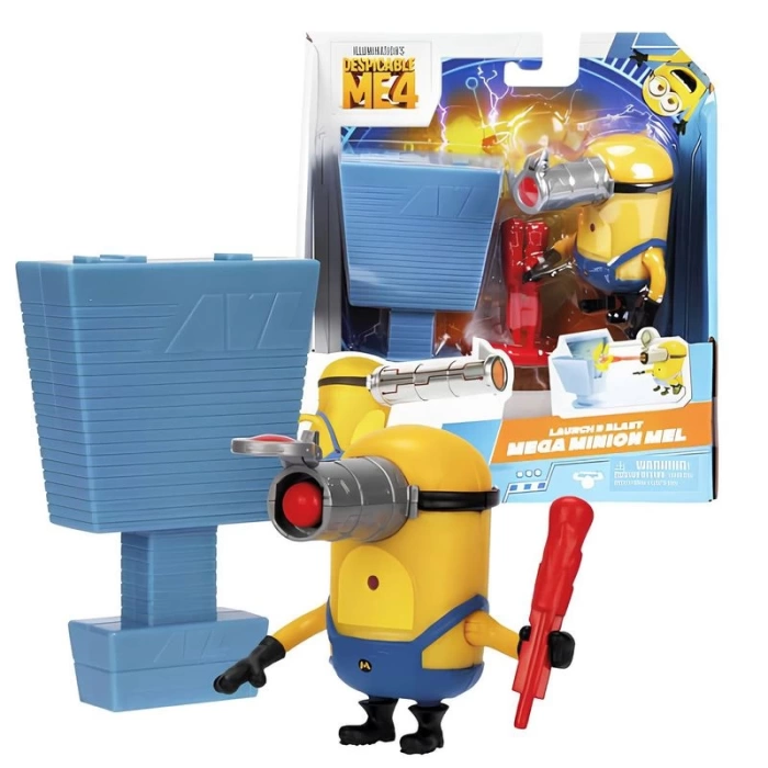 Minions Aksiyon Figürü 10 Cm 59277 Launch & Blast Mega Minion Mel