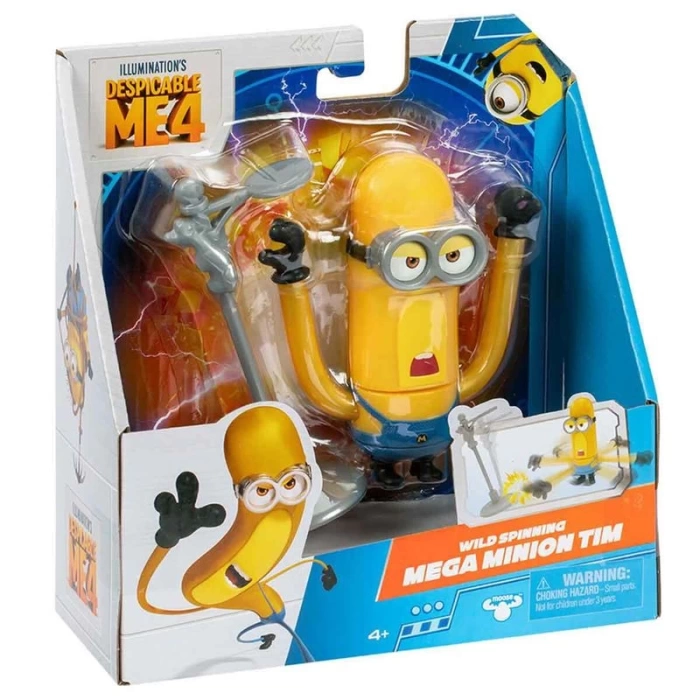 Minions Aksiyon Figürü 10 Cm 59277 Wild Spinning Mega Minion Tim