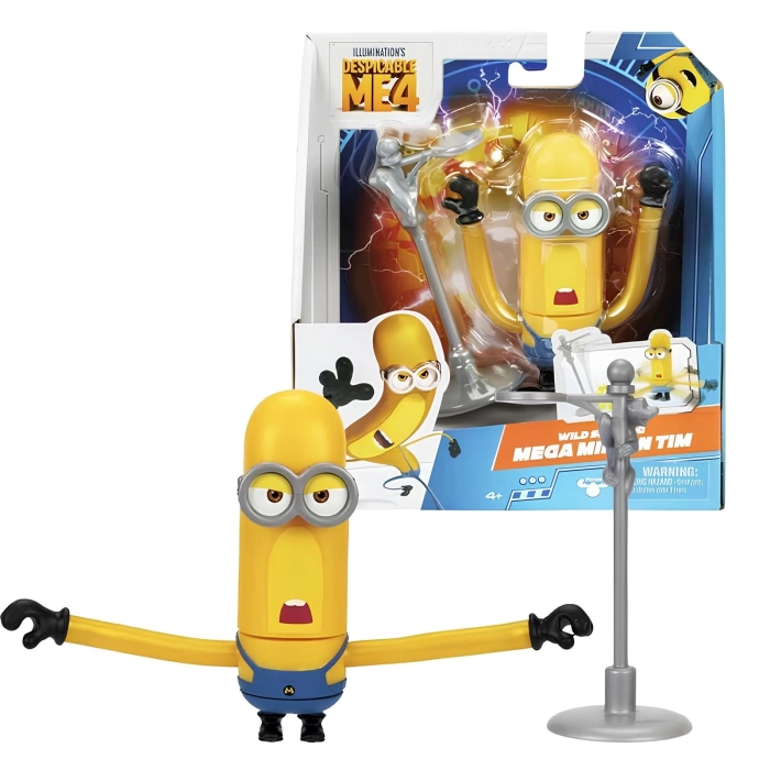 Minions Aksiyon Figürü 10 Cm 59277 Wild Spinning Mega Minion Tim