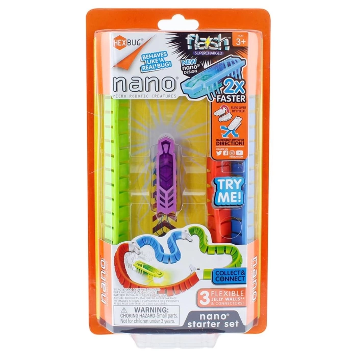 NECO TOYS Hexbug Flash Nano Başlangıç Seti Mor