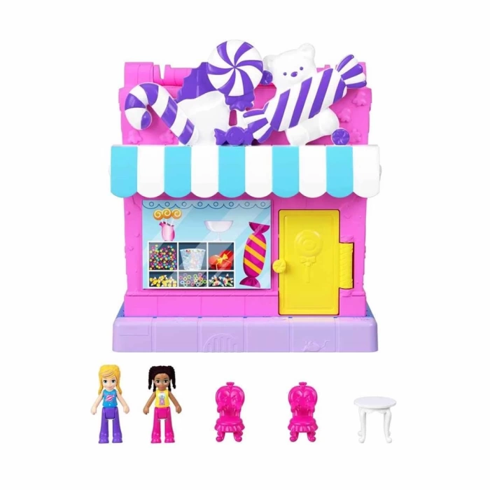 Polly Pocket Pollyville Şeker Dükkanı Oyun Seti HNB03