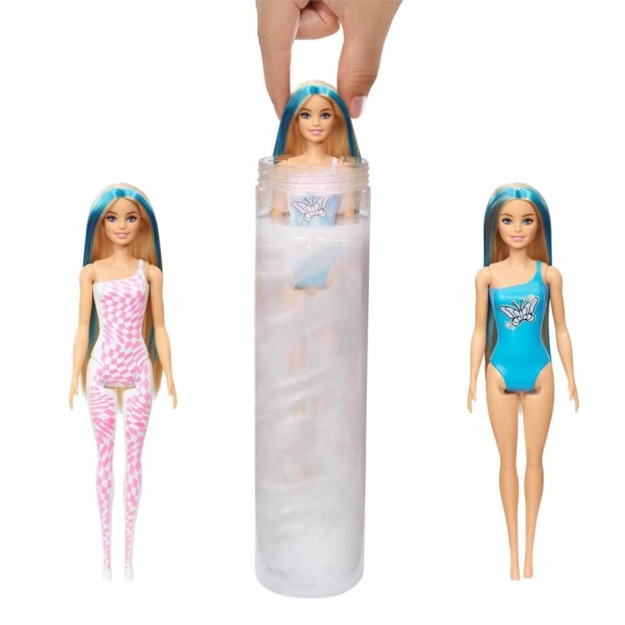 Renk Değiştiren Barbie Gökkuşağı Serisi Sürpriz Paket HRK06