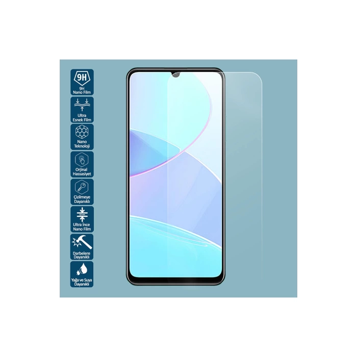 Samsung Galaxy A05 Uyumlu 9H Blue Nano Kırılmaz Ekran Koruyucu