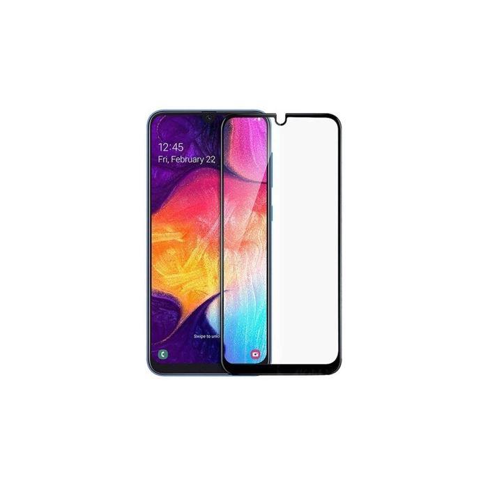 Samsung Galaxy A50 9D Full Cam Kavisli Ekran Koruyucu