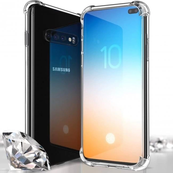 Samsung Galaxy S10 Lite Anti Crash Şeffaf Silikon Kılıf