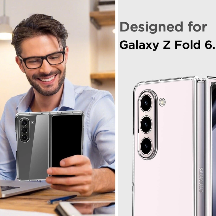 Samsung Galaxy Z Fold 6 Kılıf Şeffaf Sert