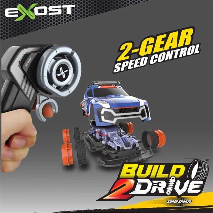 Silverlit Exost Build 2 Drive Kumandalı Yarış Aracı Kiti Mavi