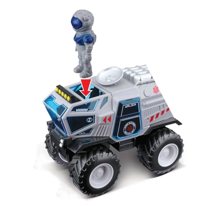 Space Explorers 4x4 Rover Uzay Aracı ve Figür Mavi