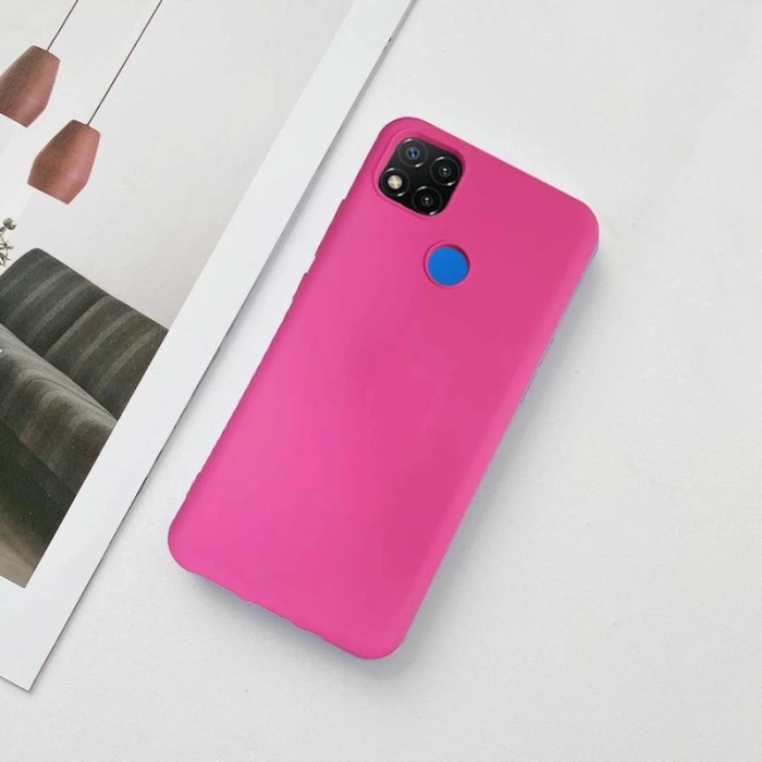 Xiaomi Redmi 9C Lansman Likid Silikon Kamera Korumalı Kılıf