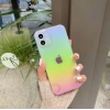 İphone 11 Pro Max Parlak Rainbow Holografik Kamera Korumalı Sert Kılıf