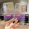 iPhone 12 Pro Max Parlak Rainbow Holografik Kamera Korumalı Sert Kılıf