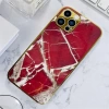 İphone 13 Pro Marble Case Mermer Desenli Cam Telefon Kılıfı
