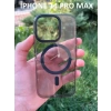 İphone 14 Pro Max Hybrid Magsafe Animasyonlu Sararmaz Kılıf