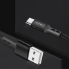 Joyroom S-M351 Naylon Örgülü Type-C  Şarj ve Data Kablosu 1m Siyah