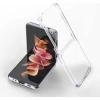 Samsung Z Flip 3 Şeffaf Korumalı Silikon Kılıf - Kapak
