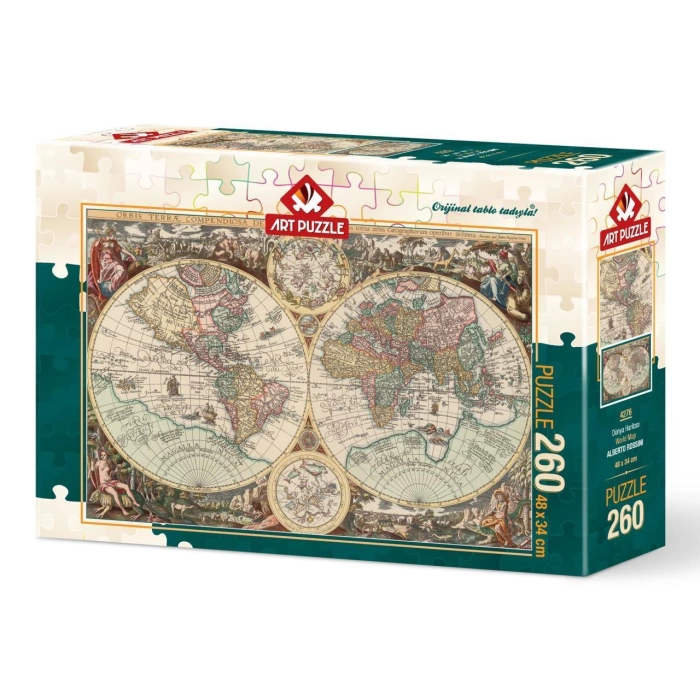 Art Puzzle Dünya Haritası 260 Parça