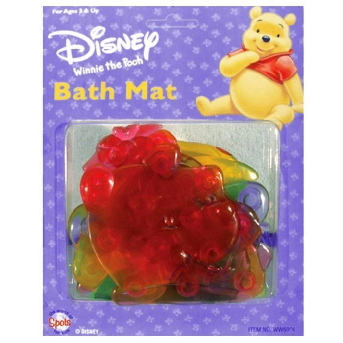 Winnie The Pooh Rubber Bath Mat 4 Parça