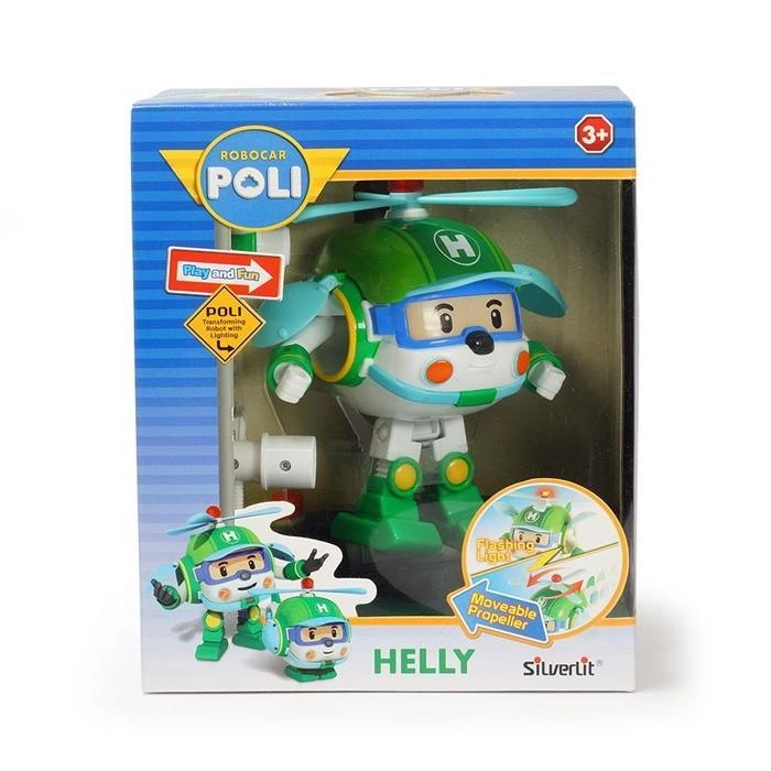 Robocar Poli Işıklı Transformers Robot Figür Helly