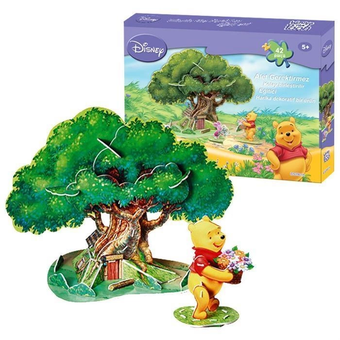 Cubic Fun 3D 42 parça 3 Boyutlu Winnie The Pooh’un Ağaç Evi