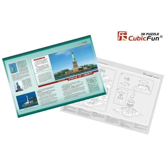 Cubic Fun 3D 39 Parça Puzzle Özgürlük Anıtı - ABD