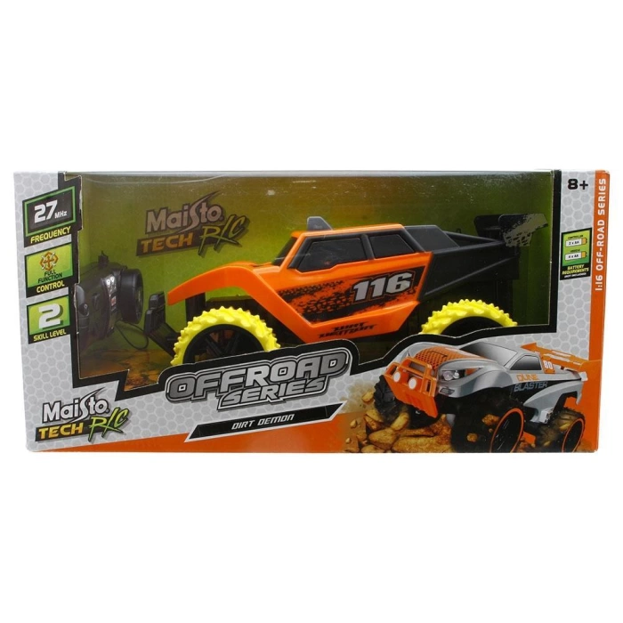 Maisto Tech 1:16 Off-Road Dirt Demon U/K Araba Turuncu