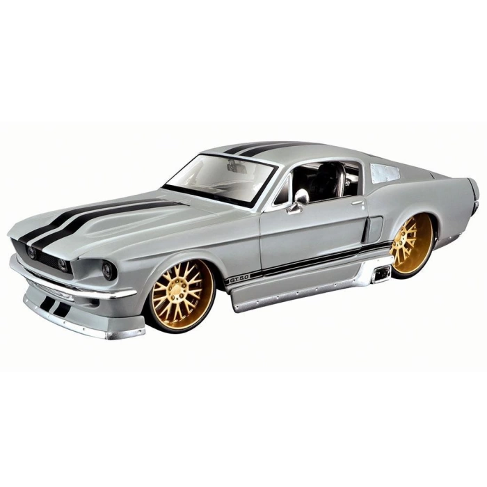 Maisto Ford Mustang GT 1967 1:24 Model Araba Gri