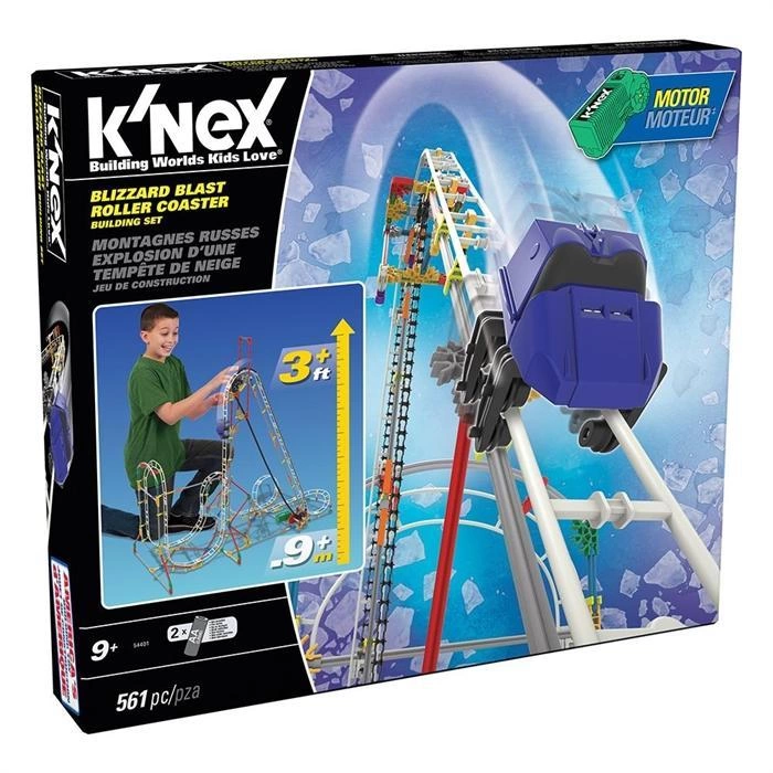 K’Nex Blizzard Blast Roller Coaster Seti (Motorlu) Thrill Rides K