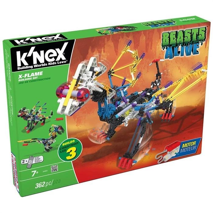 K’Nex X-Flame Yapım Seti (Motorlu) Beasts Alive Knex 34692