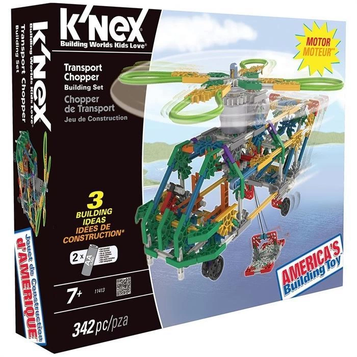 K’Nex Taşıyıcı Helikopter (Işıklı) Building Set Knex 11413