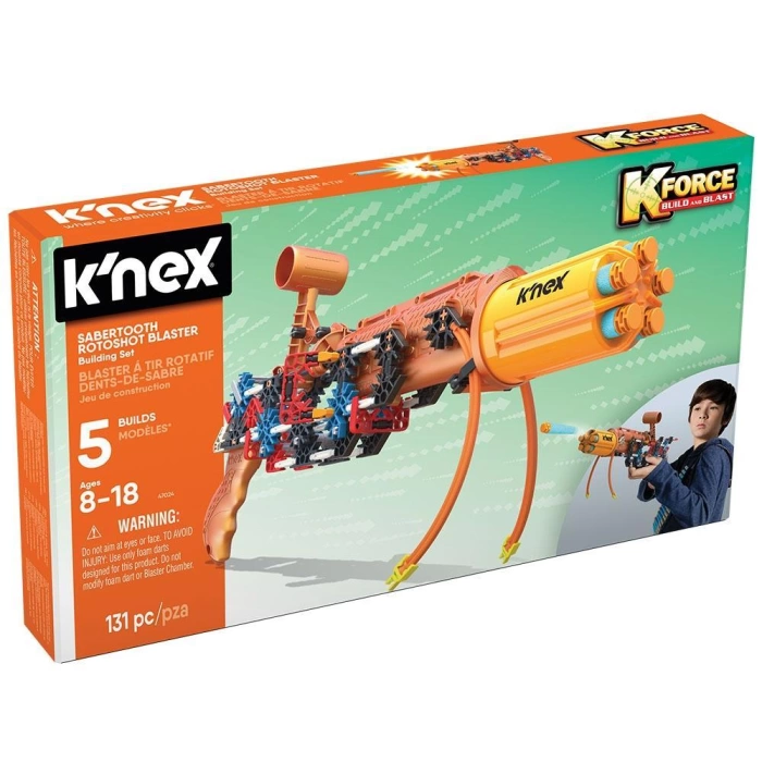 KNex K-Force Sabertooth Rotoshot Blaster Building Set 47024